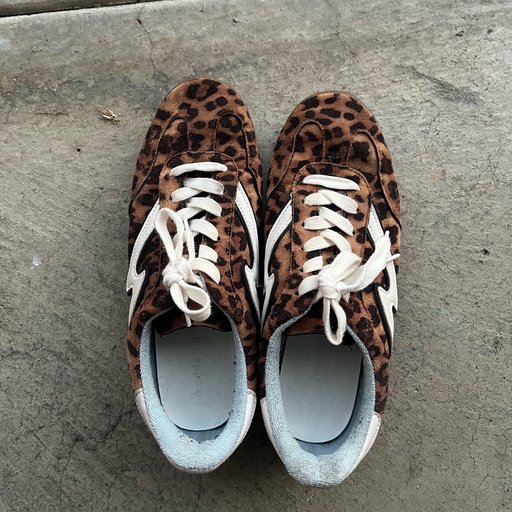 Leopard Print Sneakers with White Accents